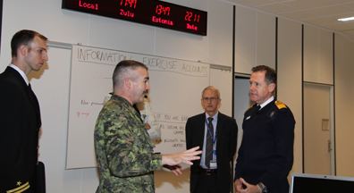 Tony Johnstone-Burt Joint Warfare Centre Visit by Vice Admiral C A JohnstoneBurt OBE