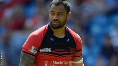 Tony Puletua Tony Puletua in legal action with Salford Red Devils BBC Sport