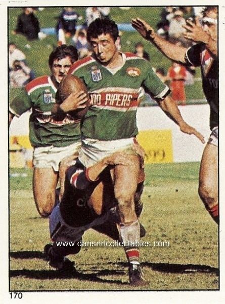 Tony Rampling 1984 Scanlens Rugby League Sticker no170 Tony Rampling Souths