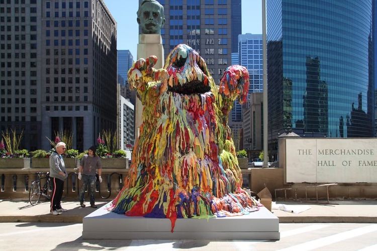 Tony Tasset Public Art in Chicago Next 2010 Blob Monster By Tony