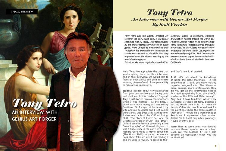 Tony Tetro Tony Tetro An Interview with Genius Art Forger Art Market Magazine