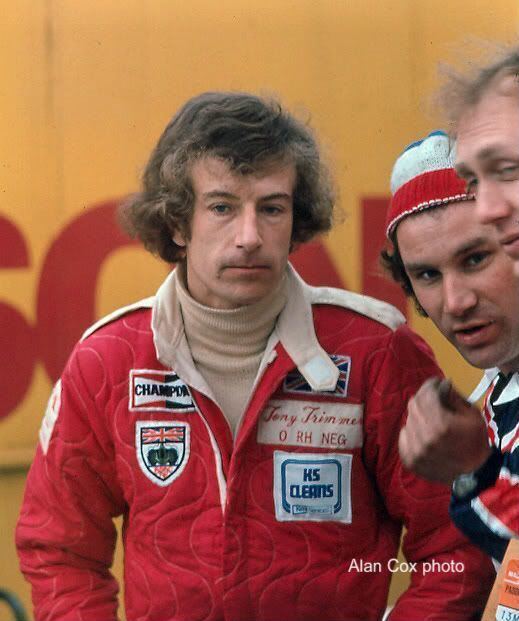 Tony Trimmer Talking of big hair sometime Hesketh driver Tony Trimmer is