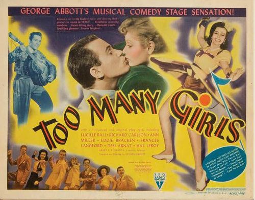 Too Many Girls 1940 The Motion Pictures