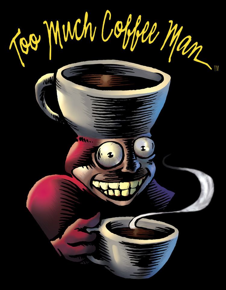 Too Much Coffee Man TOO MUCH COFFEE MAN goes BOOM Forces of Geek pop culture news