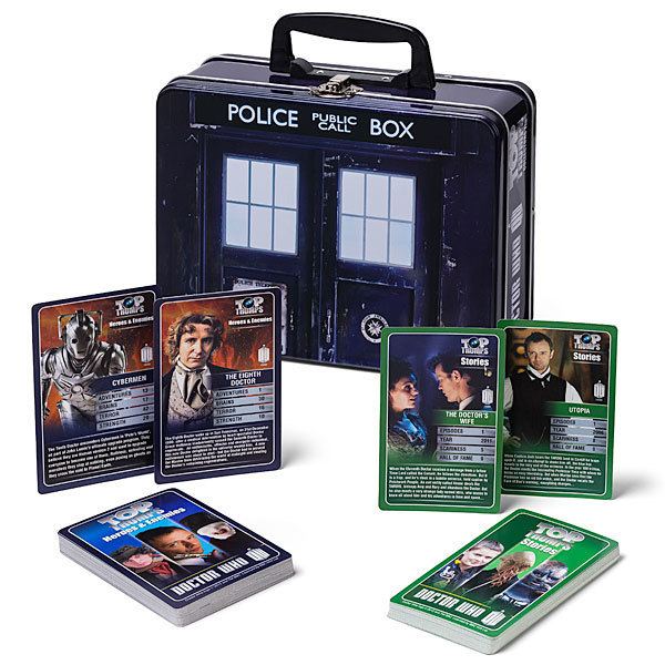 Top Trumps: Doctor Who Doctor Who Top Trumps in TARDIS Collector39s Tin ThinkGeek