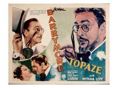 John Barrymore A Lesson For Topaze Old Hollywood