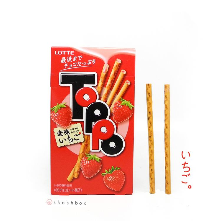 Toppo Toppo Strawberry Sticks Skoshbox Japanese Candy amp Snacks