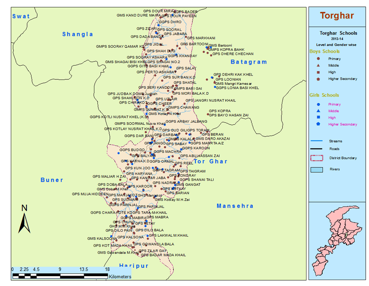 Torghar District District Maps