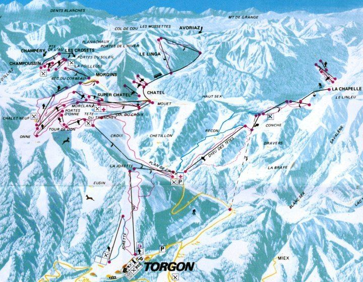Torgon TorgonLes Portes du Soleil Ski Resort Guide Location Map amp Torgon