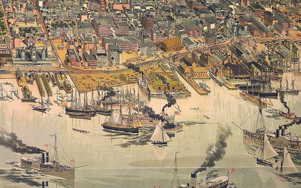 Toronto Harbour That time Toronto filled in the harbour