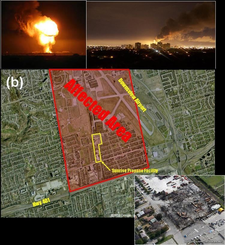 Toronto propane explosion Meteor Physics