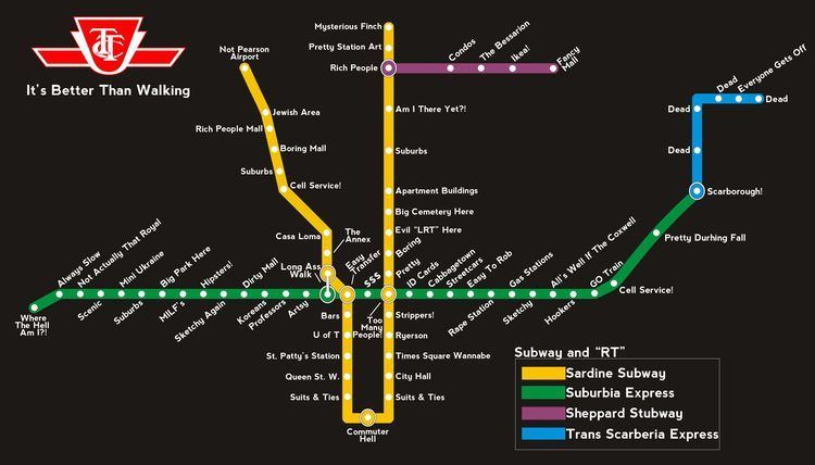 Toronto subway How I See The TTC Subway Map toronto