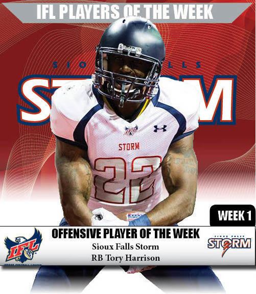 Tory Harrison Tory Harrison Sioux Falls Storm Offensive Player of the