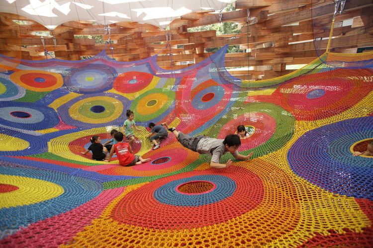 Toshiko MacAdam Meet the Artist Behind Those Amazing HandKnitted Playgrounds