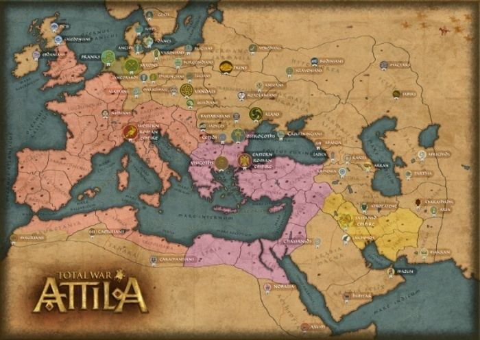 Total War: Attila Total War ATTILA Campaign Map Total War Wiki