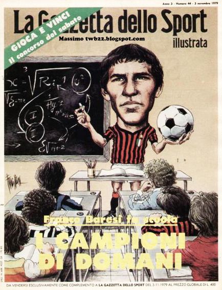 Totonero 1980 FRITZ THE FLOOD Milan AC Campionato Serie B 1980 1981
