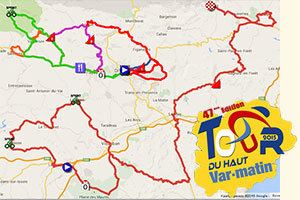 Tour du Haut Var The Tour du Haut Var 2015 race route in Google MapsGoogle Earth