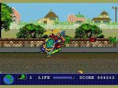 Toxic Crusaders (video game) Toxic Crusaders Sega Mega Drive Genesis 1992 YouTube