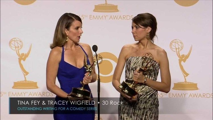 Tracey Wigfield Tina Fey and Tracey Wigfield at the 2013 Primetime Emmys YouTube