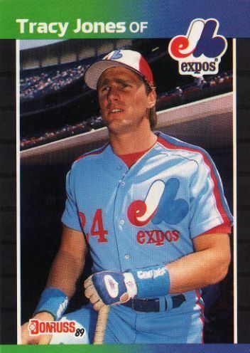 Tracy Jones MONTREAL EXPOS Tracy Jones 574 DONRUSS 1989 MLB Baseball Trading Card