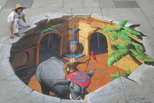 Tracy Lee Stum 3D Street Painting Indian Fantasy Flickr Photo Sharing