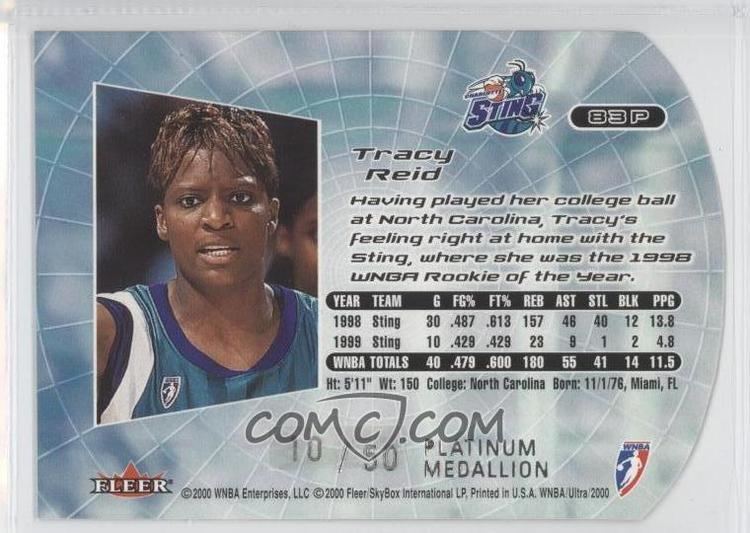 Tracy Reid 2000 Fleer Ultra WNBA Platinum Medallion Edition 83P