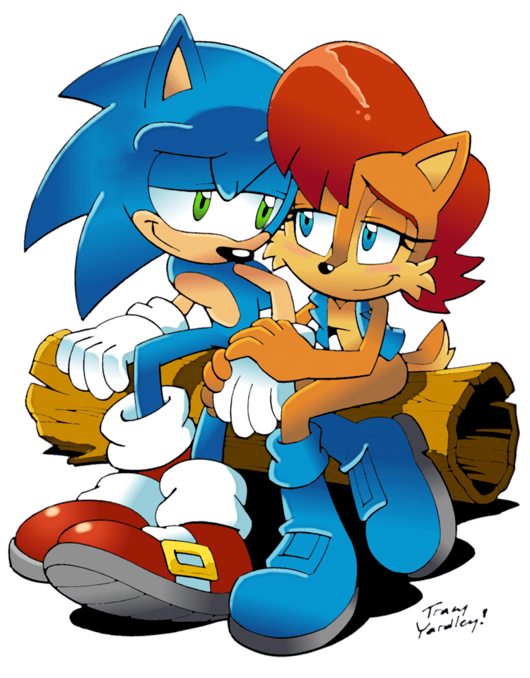 Tracy Yardley Sonic and Sally by Tracy YardleyColored by Skaleigha on