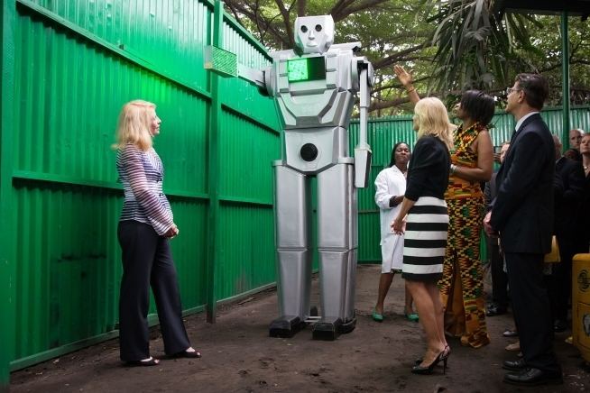Traffic robots in Kinshasa