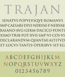 Trajan (typeface) httpsuploadwikimediaorgwikipediacommonsthu