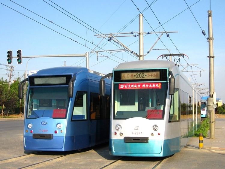 Trams in Dalian httpsuploadwikimediaorgwikipediacommons77