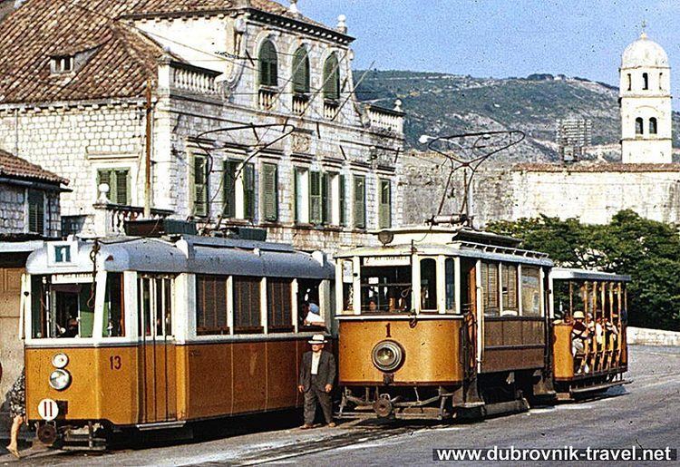 Trams in Dubrovnik Trams in Dubrovnik
