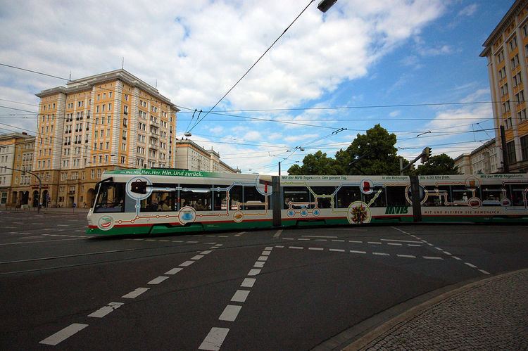Trams in Magdeburg