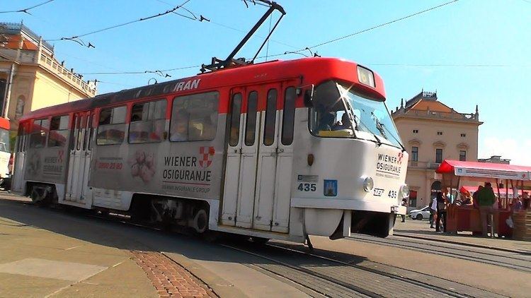 Trams in Zagreb Trams in Zagreb Croatia YouTube