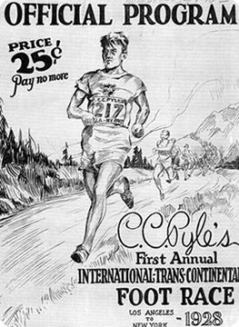 Trans-American Footrace Trans America Footrace 1928 Bunion Derby Standing