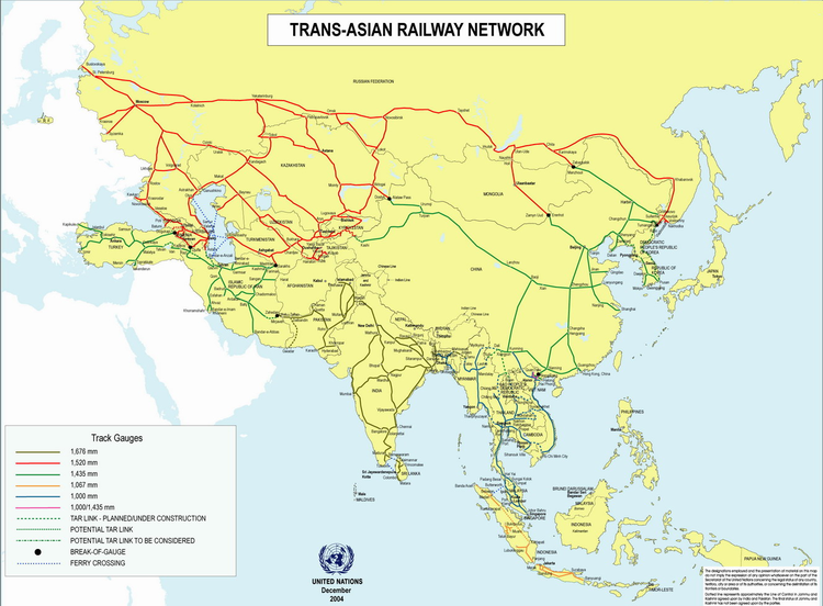Trans-Asian Railway RAILROADNET View topic TransAsia rail network