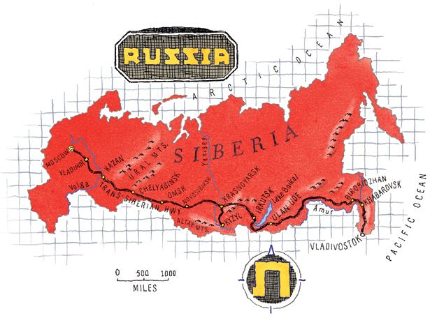 Trans-Siberian Highway TransSiberian Highway Map National Geographic Adventure Magazine