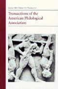 Transactions of the American Philological Association