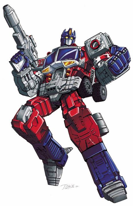 Transformers: Energon Artwork for Unreleased Transformers Energon Optimus Prime and