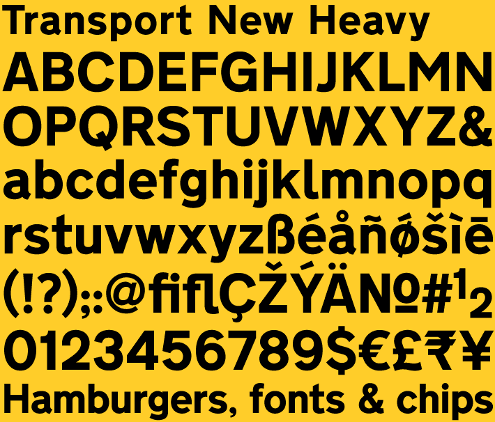 Transport (typeface) Transport New KType