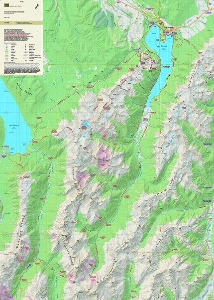 Travers-Sabine Circuit TraversSabine Circuit topographic map NewTopo NZ Ltd