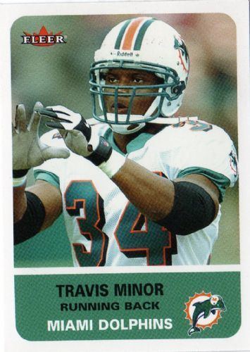 Travis Minor MIAMI DOLPHINS Travis Minor 234 FLEER Tradition 2002 NFL