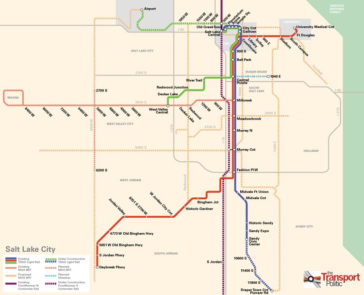 TRAX (light rail) Two Light Rail Extensions for Salt Lake with More on the Way The