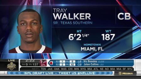 Tray Walker Baltimore Ravens pick cornerback Tray Walker No 136 in