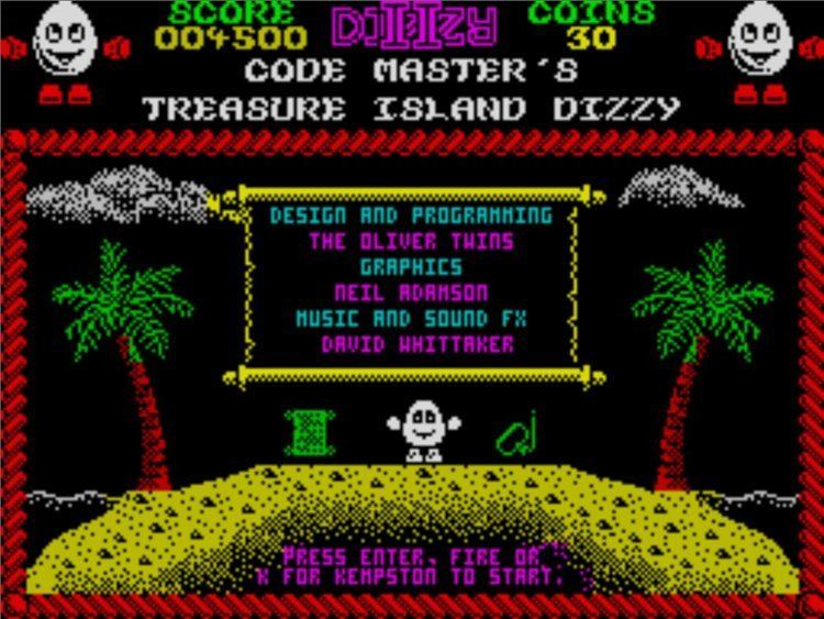 Treasure Island Dizzy Dizzy II Treasure Island Dizzy 1988Codemasters ROM ZX