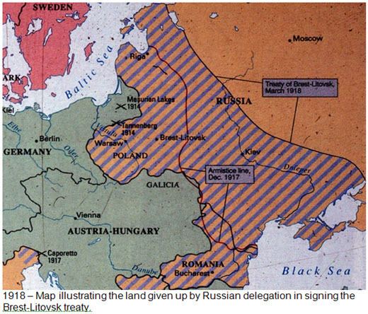 Treaty of Brest-Litovsk moroshistory TREATY OF BRESTLITOVSK