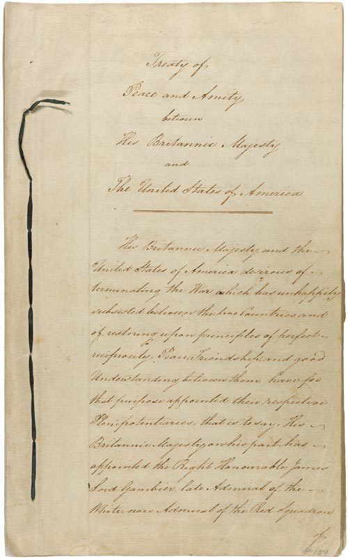 Treaty of Ghent Our Documents Treaty of Ghent 1814