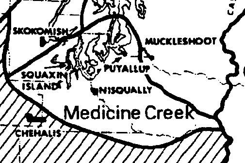 Treaty of Medicine Creek Medicine Creek Treaty Map Yelm History Project