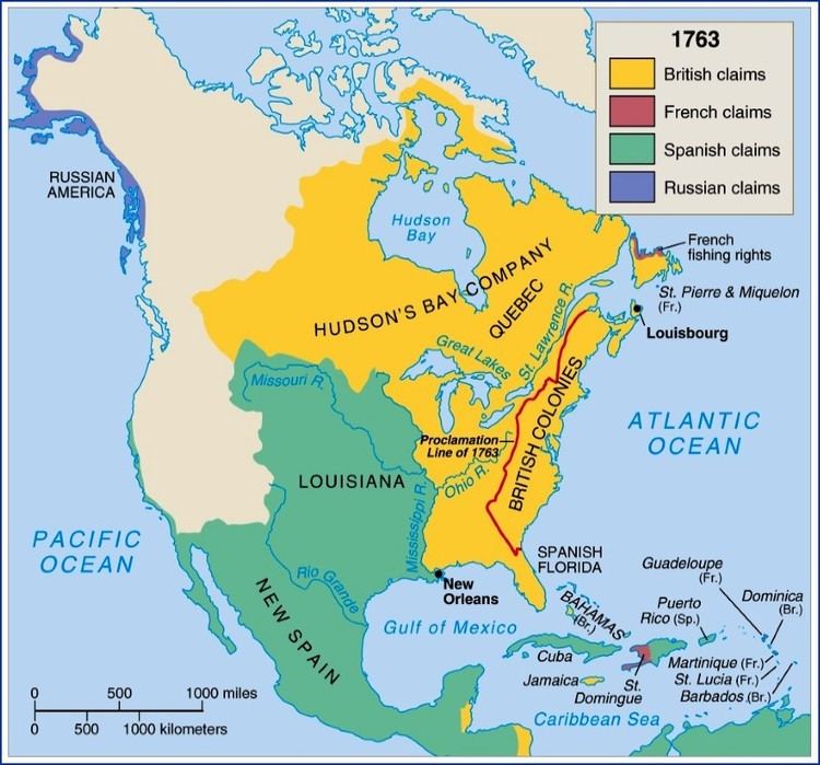 Treaty of Paris (1763) How did the Treaty of Paris divide land in North America Socratic