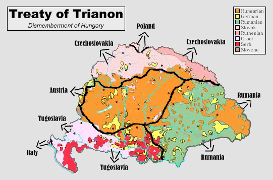 Treaty of Trianon 1921 The Treaty of Trianon the Dismemberment of the Kingdom of