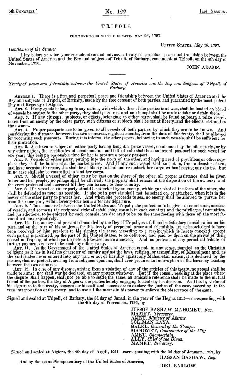 Treaty of Tripoli
